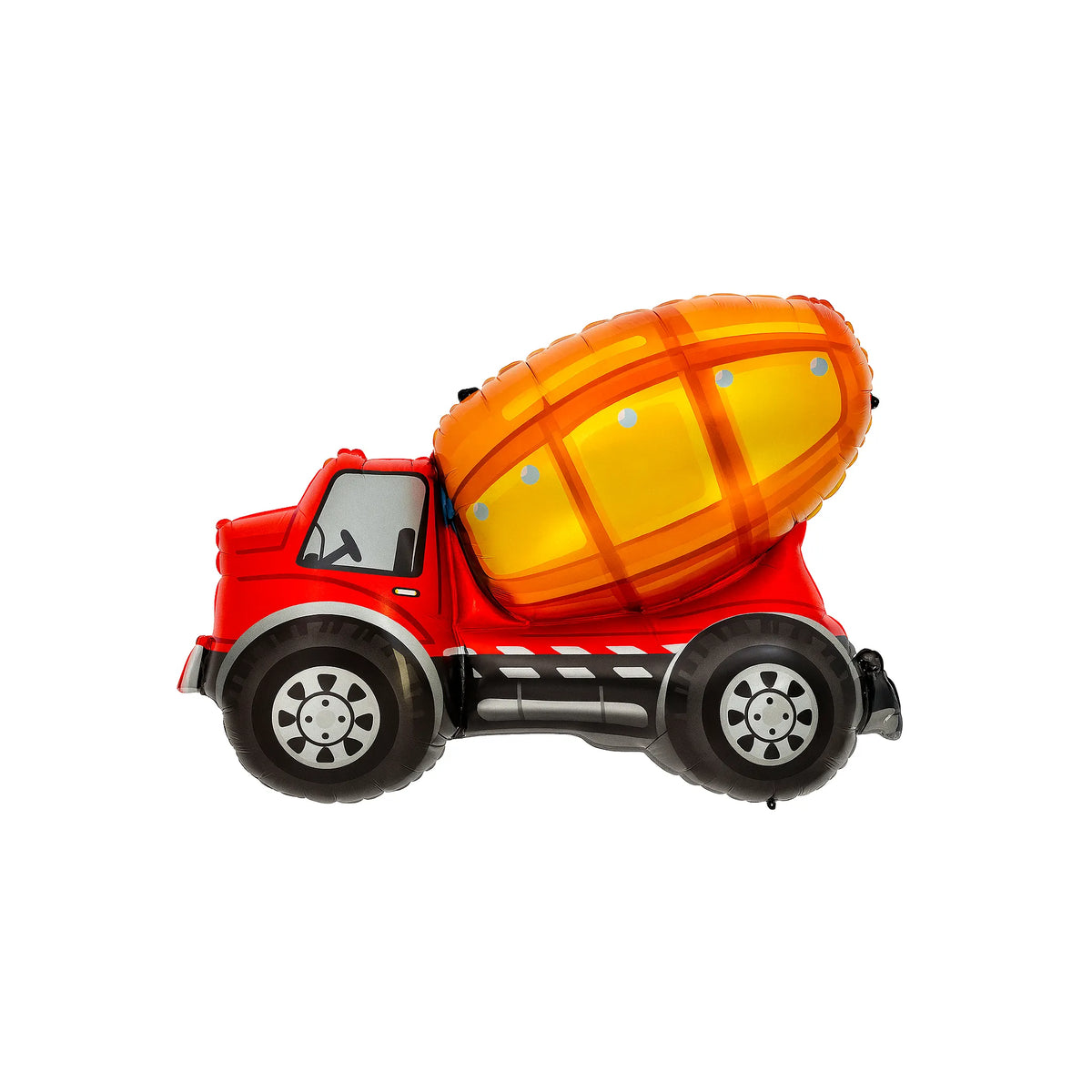 Red Cement Mixer Foil Balloon, 31-inch