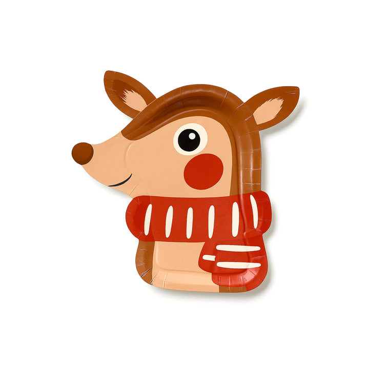 Reindeer Shaped Plate, 9-inch – Christmas Party Plate