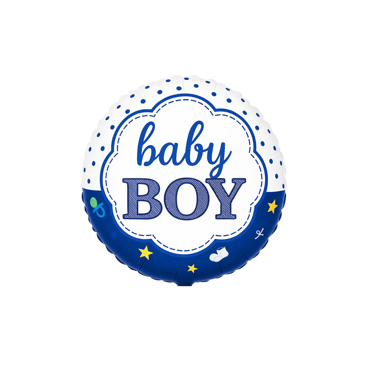 Round Baby Shower Foil Balloon "Baby Boy", 18-inch