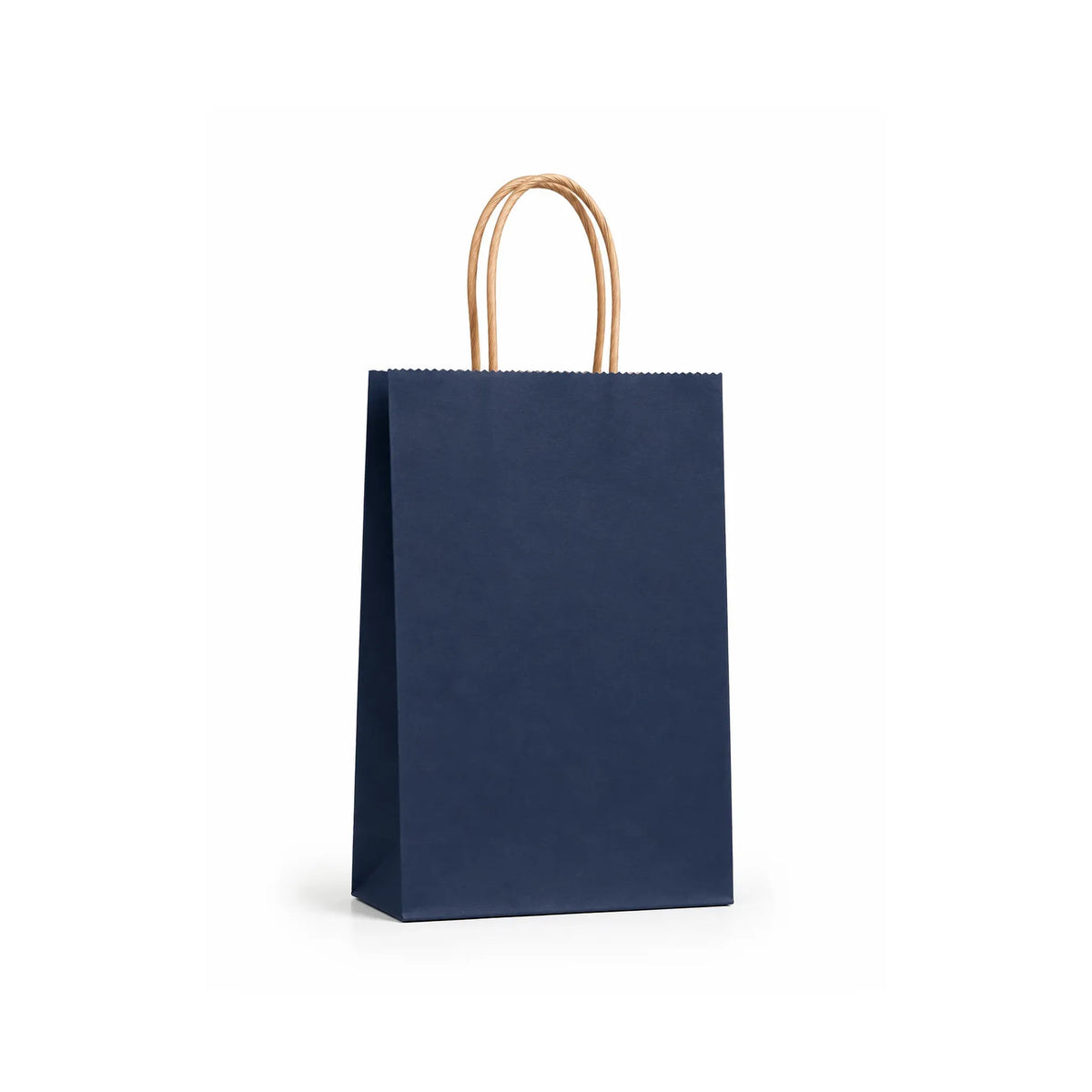 Small Dark Navy Paper Gift Bags with Handles, 15 Pack – 5.9 x 8.3 in