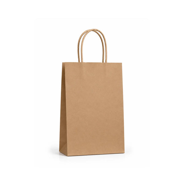 Small Kraft Paper Gift Bags with Handles, 15 Pack – 5.9 x 8.3 in