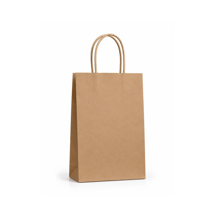 Small Kraft Paper Gift Bags with Handles, 15 Pack – 5.9 x 8.3 in