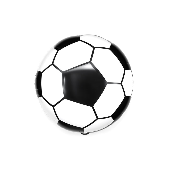 Soccer Ball Foil Balloon in Black & White, 18-inch