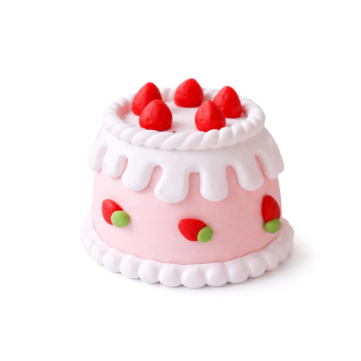Strawberry Mini Cake Topper, 1.14-inch Height – Pink Strawberry Theme Cake Decoration