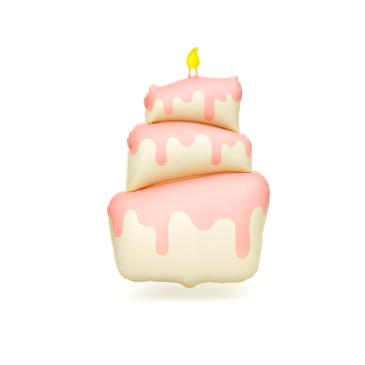 Tiered Birthday Cake Foil Balloon in Pink, 38-inch