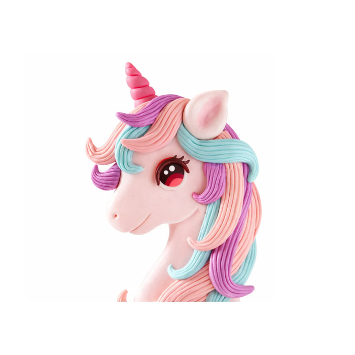 Pastel Unicorn Head Cake Topper, 4.41-inch Height – Unicorn Party Decoration
