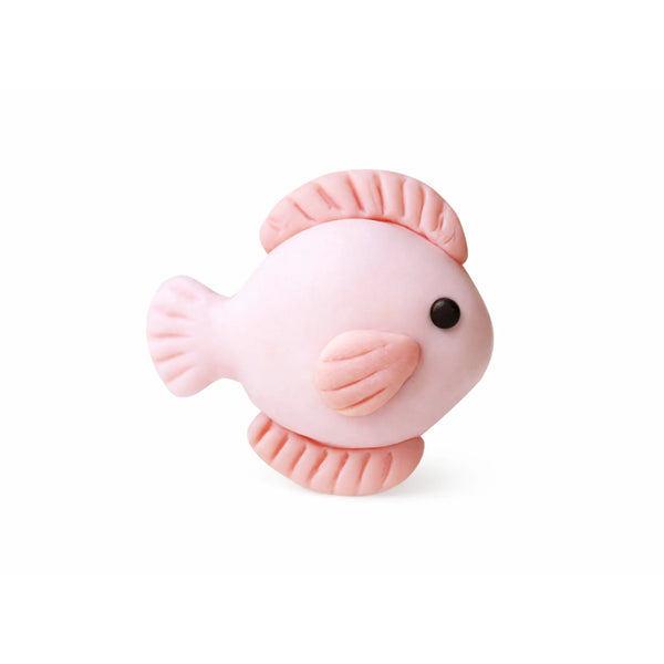 Pink Fish Cake Topper, 1.18-inch Width – Under the Sea Ocean Party Decoration