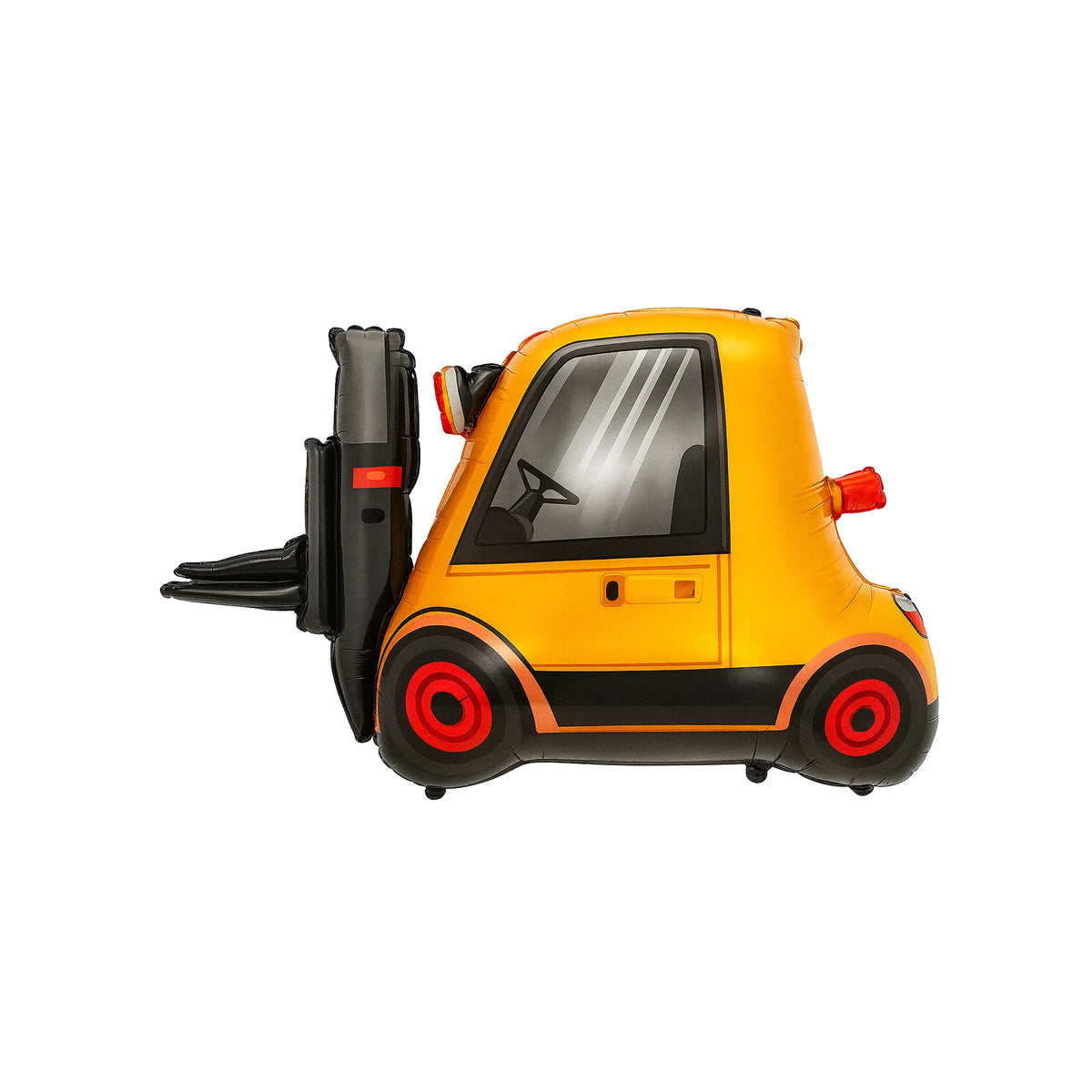 Yellow Forklift Foil Balloon, 31-inch